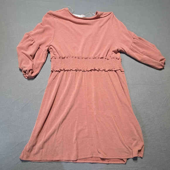 NWT Perfectly Priscilla Women's Casual Dress in Dusty Salmom 1X PTP 24 - Picture 2 of 5